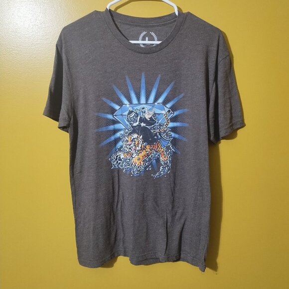 Teepublic "Nun Riding Tiger" Short Sleeve T Shirt L - Picture 1 of 4